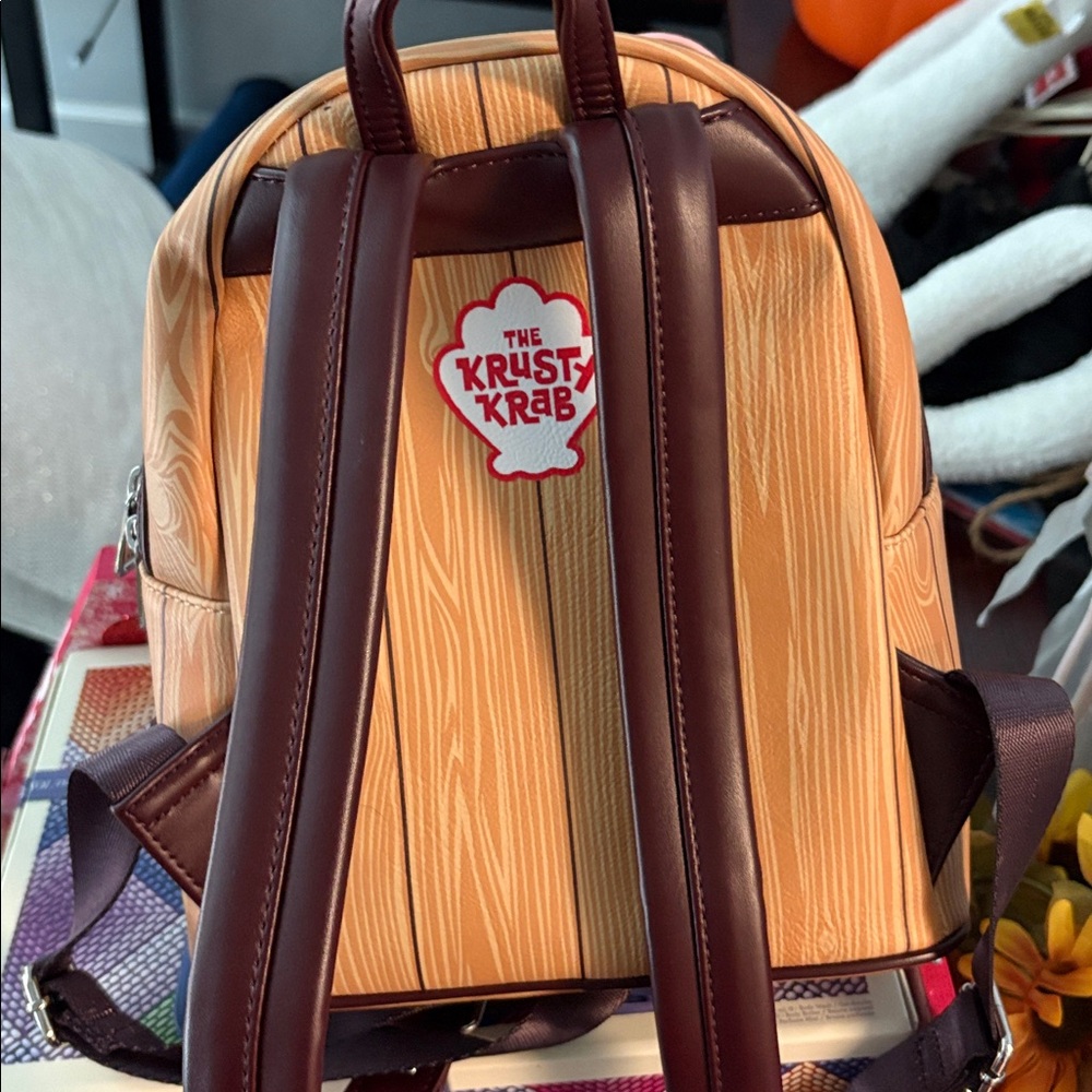 Loungefly Brown and Yellow Cartoon Character Backpack - Picture 2 of 5